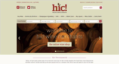 Desktop Screenshot of hic-winemerchants.com